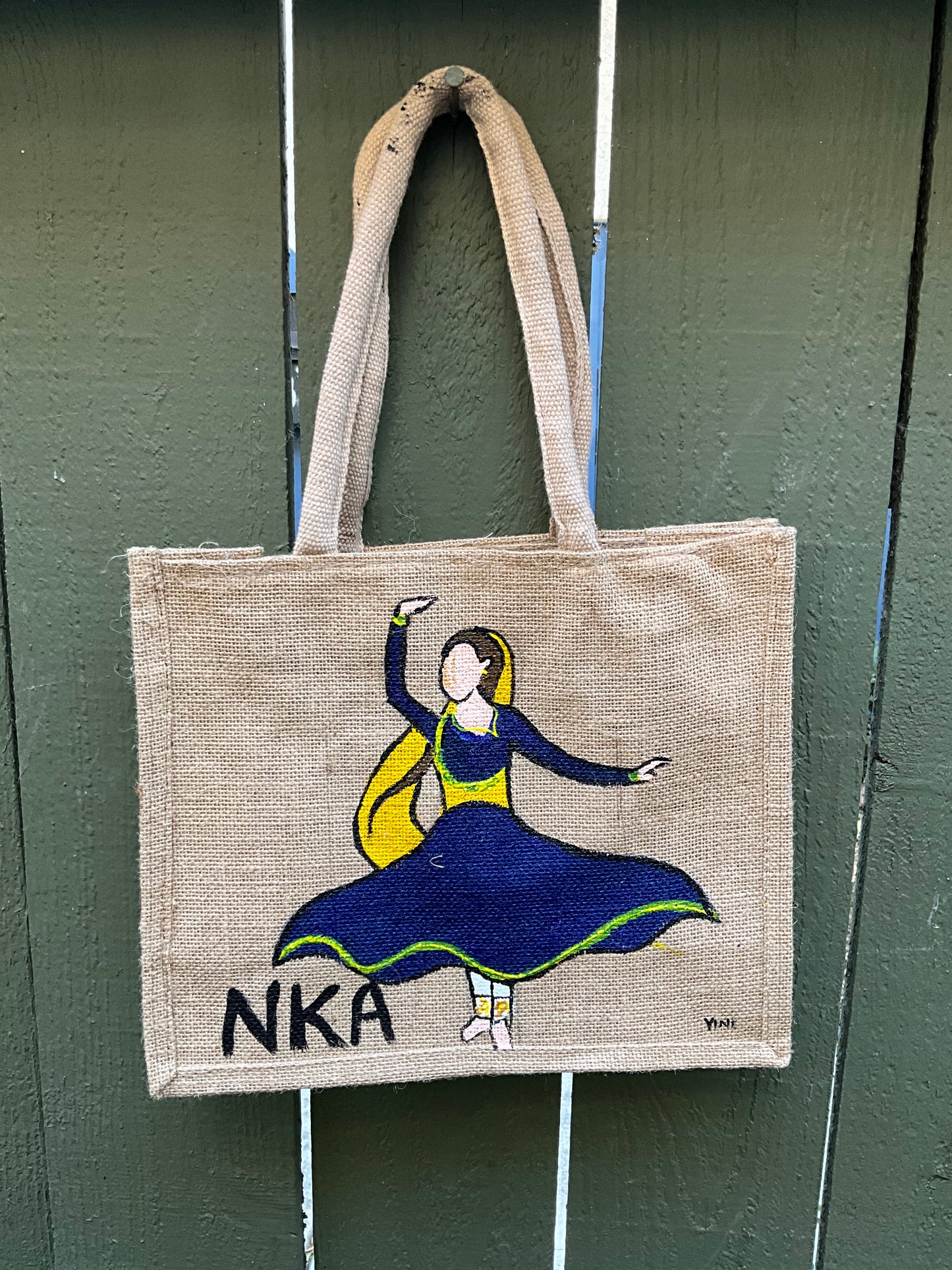 Sustainable Burlap Kathak Tote- Small