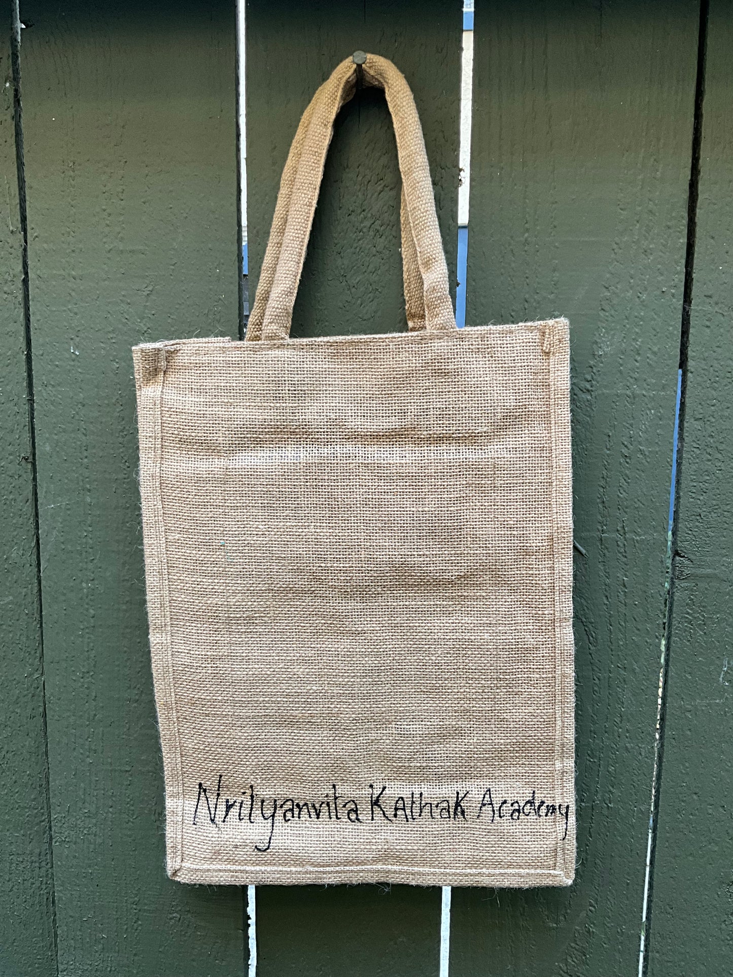 Sustainable Burlap Kathak Tote- Large