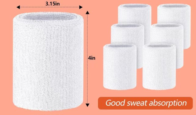 Ankle pads- 4 inch white (ideal for 25-50 bell pairs)