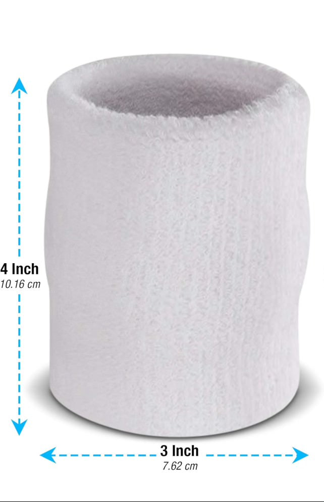 Ankle pads- 4 inch white (ideal for 25-50 bell pairs)