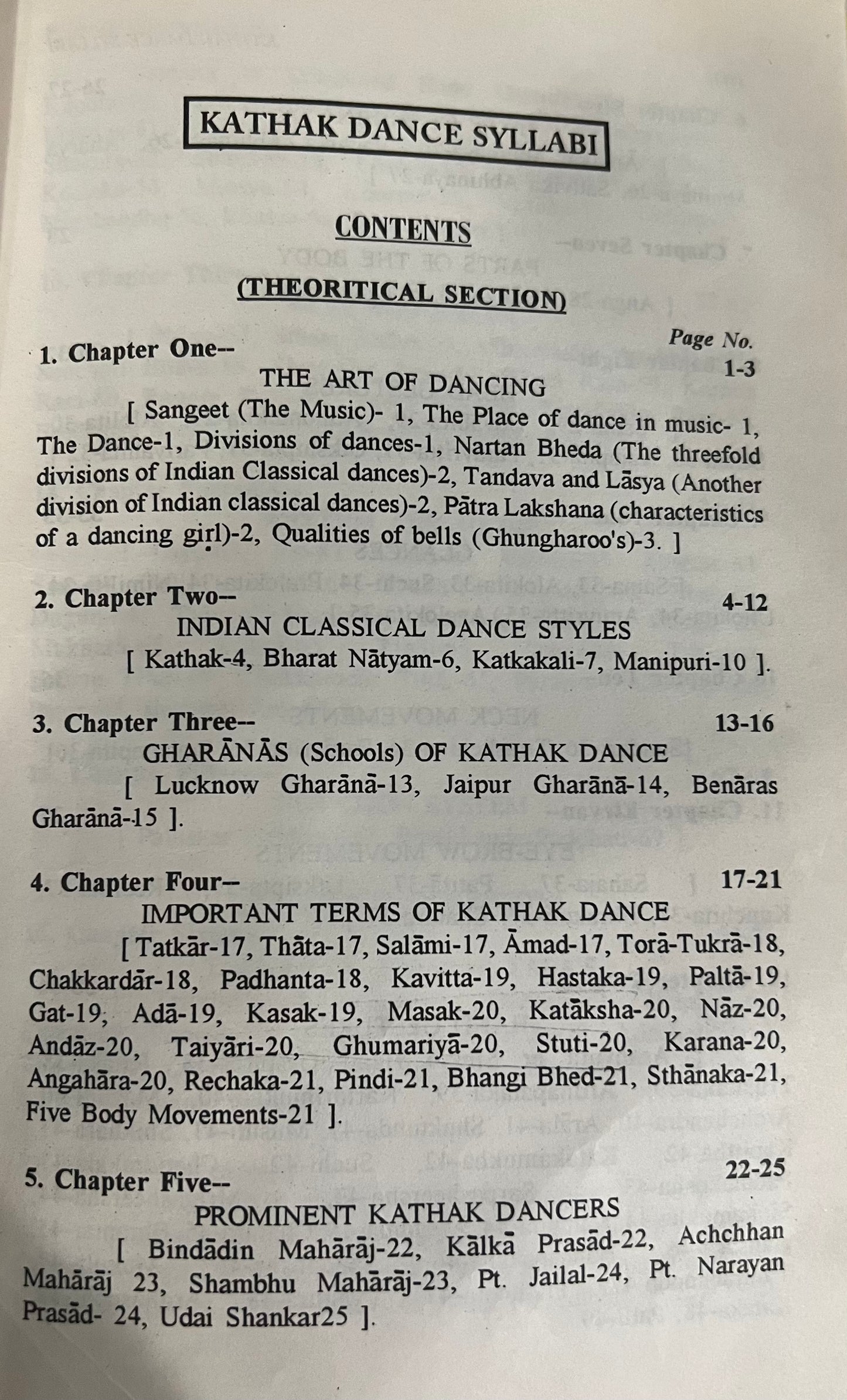 Kathak Dance Syllabi by Dr Puru Dadeech (Part 1)